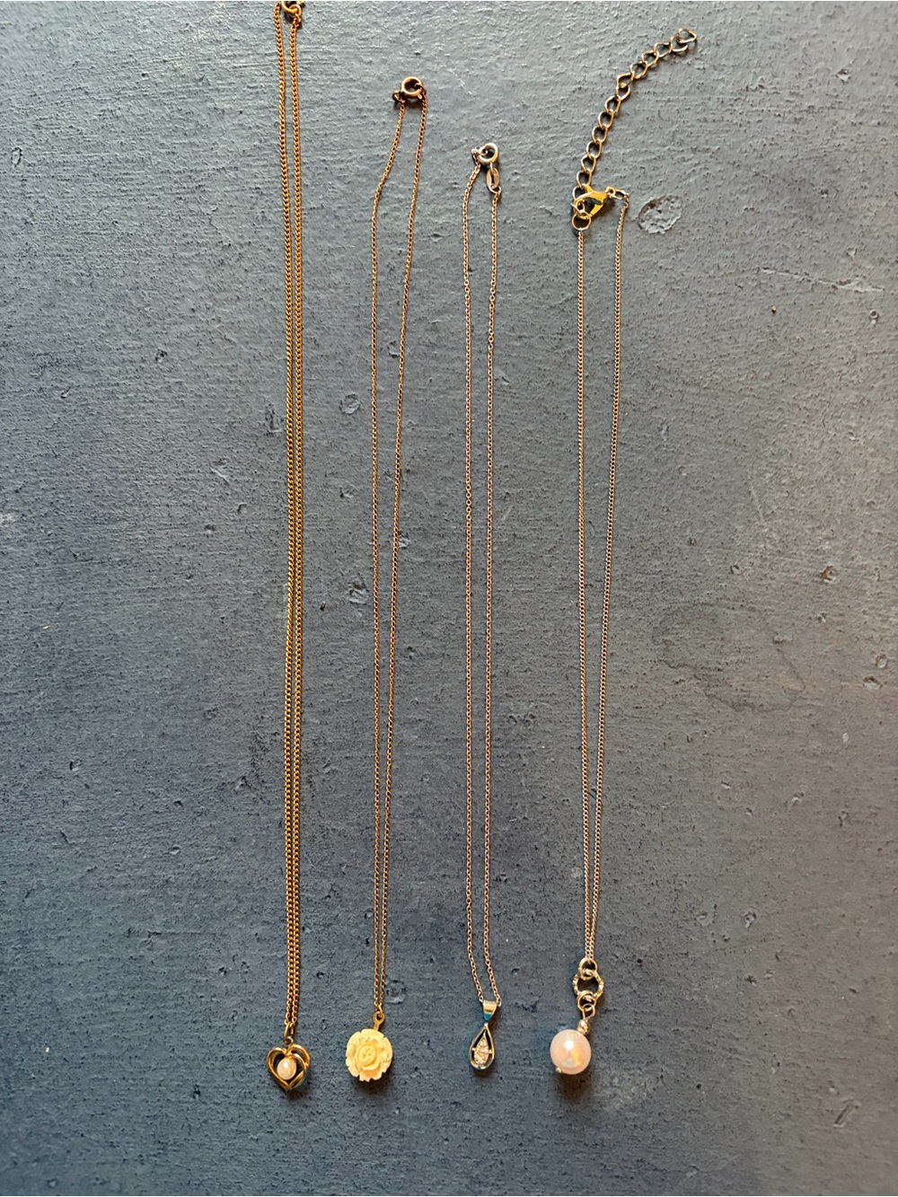 Costume Jewelry Necklaces, Set of 4